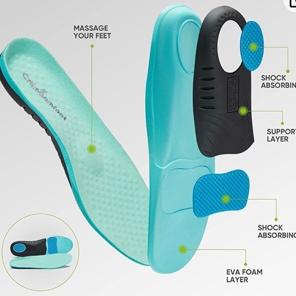 OrthoComfoot Women Canvas Slip on Shoes, Comfort Plantar Fasciitis size 8.5 - Picture 13 of 16